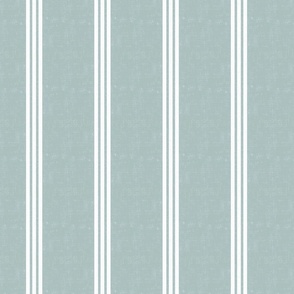 Classic Linen Triple Stripe Textured Mint background medium