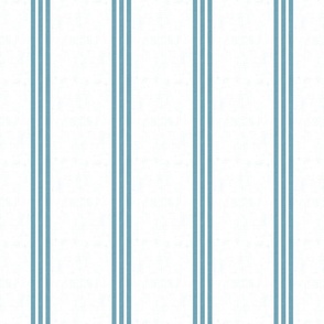 Classic Linen Triple Stripe Textured classic blue medium