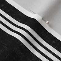 Classic Linen Triple Stripe Textured black background medium