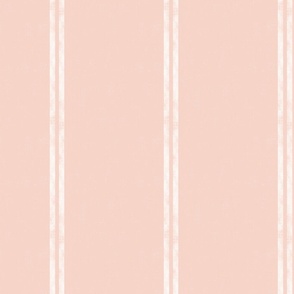 Classic Linen Double Stripe Textured dusty pink background large