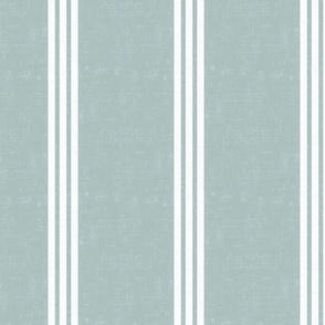 Classic Linen Triple Stripe Textured Mint background large