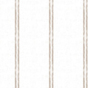 Classic Linen Double Stripe Textured neutral beige background large