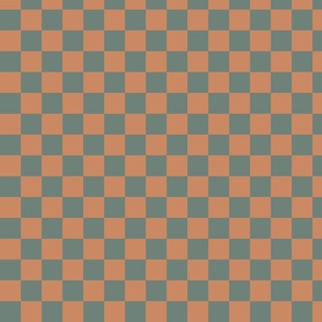 Checkered simple -green,orange