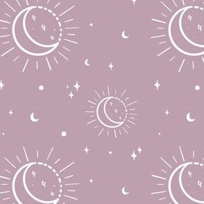 Sun Moon Scatter Solid Lilac Norlie Studio