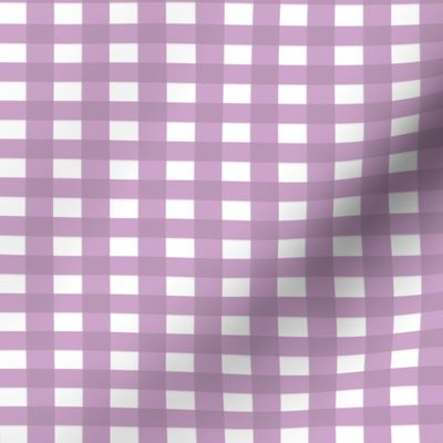 Lilac and White Gingham