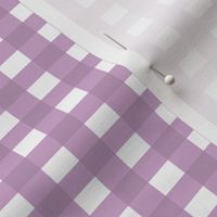 Lilac and White Gingham