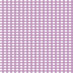 Lilac and White Gingham