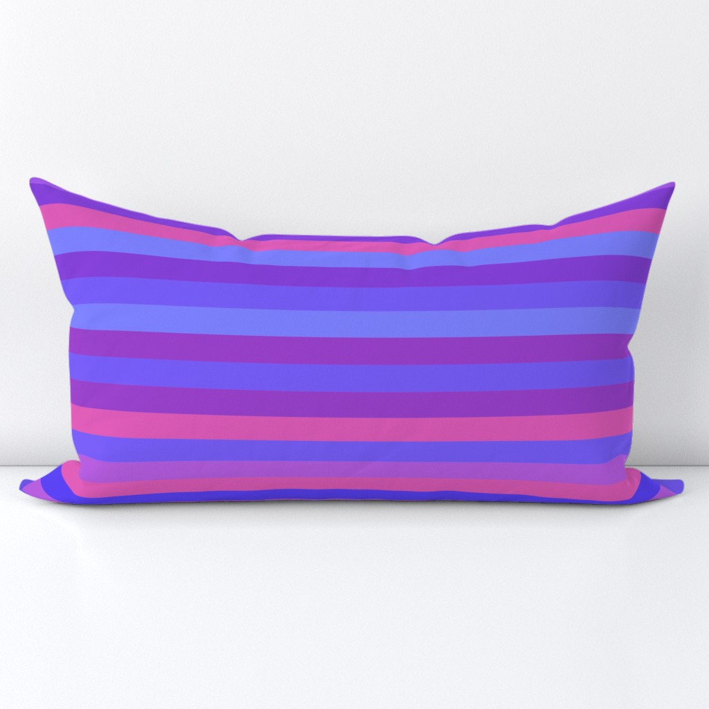 Pop Art Purples Horizontal Stripes