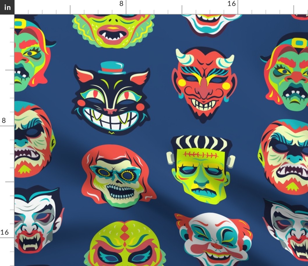 Vintage Halloween Masks 