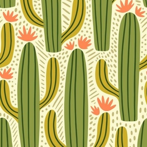 X-Large | Cactus Country | Saguaro Green and Earthy Coral