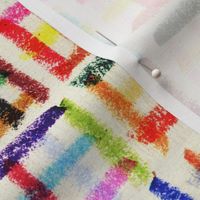 Crayontics || multicolor crayon stripes & checks