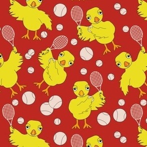 Tennis Chick Petal Solid Color Coordinates Poppy Red