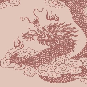 Dragons - Large - Terracotta Pink