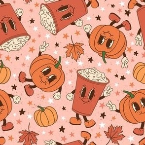 Fall Vintage Pumpkin Spice Mascots