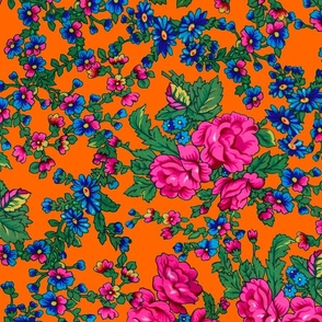 Russian Floral Orange