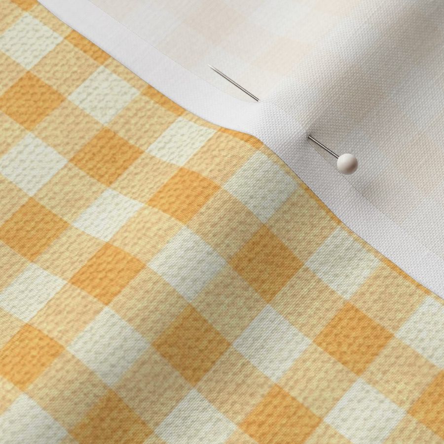 Orange Gingham Checks