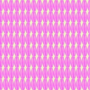 Beaded Curtain Hot Pink Creamy Butter Yellow