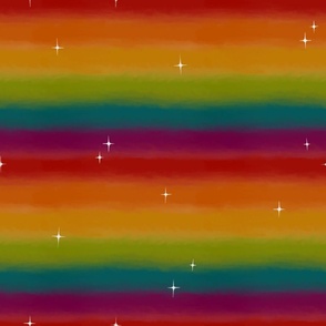 Rainbow Sparkle Stripes