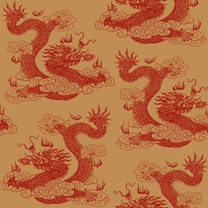 Dragons - Gold Red