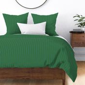 Narrow Tricolor Ticking Stripe in Green and Bluegreen 2