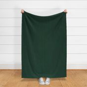 Narrow Tricolor Ticking Stripe in Greens on Black