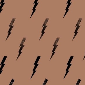 booboo collective - fall lightning bolt - caramel brown