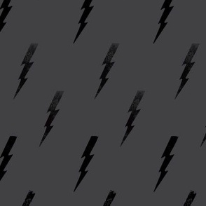 booboo collective - fall lightning bolt - charcoal