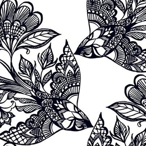 Mandala gothic lace tattoo celtic weave Royalty Free Vector