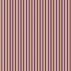 Graphic Flowers -Plum Stripes on Tan