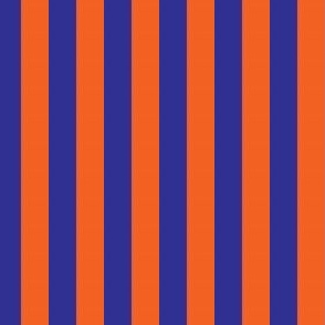 Stripes Orange and Blue Check Pattern Florida