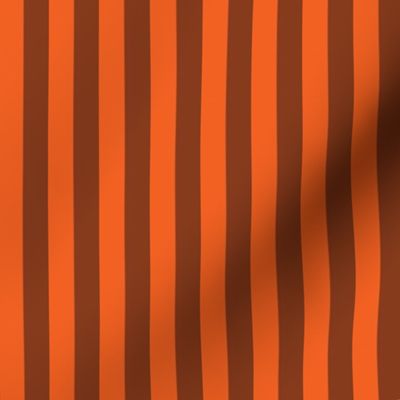 Stripes Orange and Brown Pattern