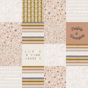 6" patchwork wholecloth: cider + spice