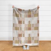rotated 6" patchwork wholecloth: cider + spice
