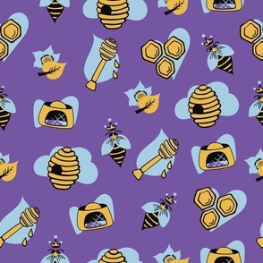 bee - seamless pattern