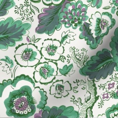 Provence Floral Green