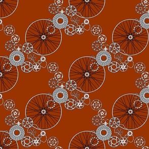 beautiful bicycle parts - chestnut brown - small