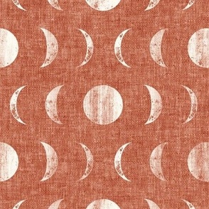 phases of the moon - terracotta   - LAD22