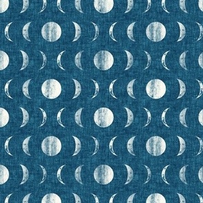 (small scale) phases of the moon - stone blue - LAD22