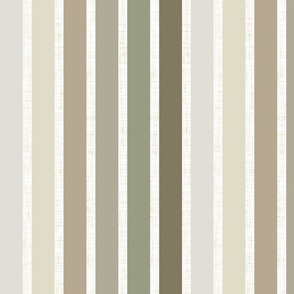 rotated stripes: mossy, verde, cypress, maple, cake batter, moth