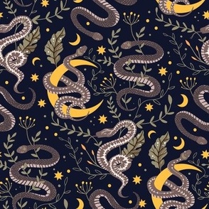 Celestial moon snake