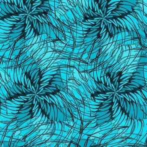 Tornado Flower in Teal