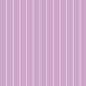 White Pinstripe on Lilac