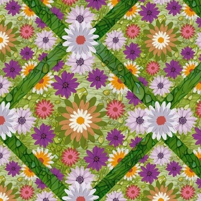 green asters quilt 