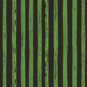 Lemongrass emerald green leaves organic textured stripes on black
