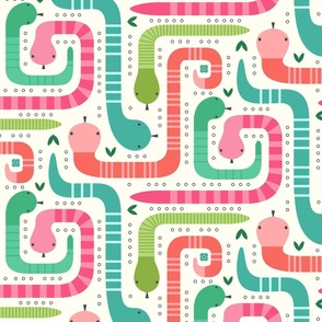 (M) Snakes in the garden maze game 