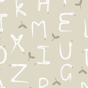 Hissterical Snakes Alphabet Letters - Design Challenge