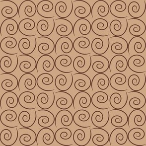 Mocha-Cocoa Swirls - Light - 8"