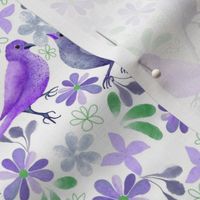  bird with Florals - Small