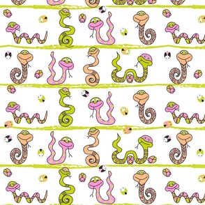 Sssssnakes with outlines