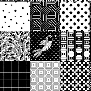 High contrast cheaters quilt 